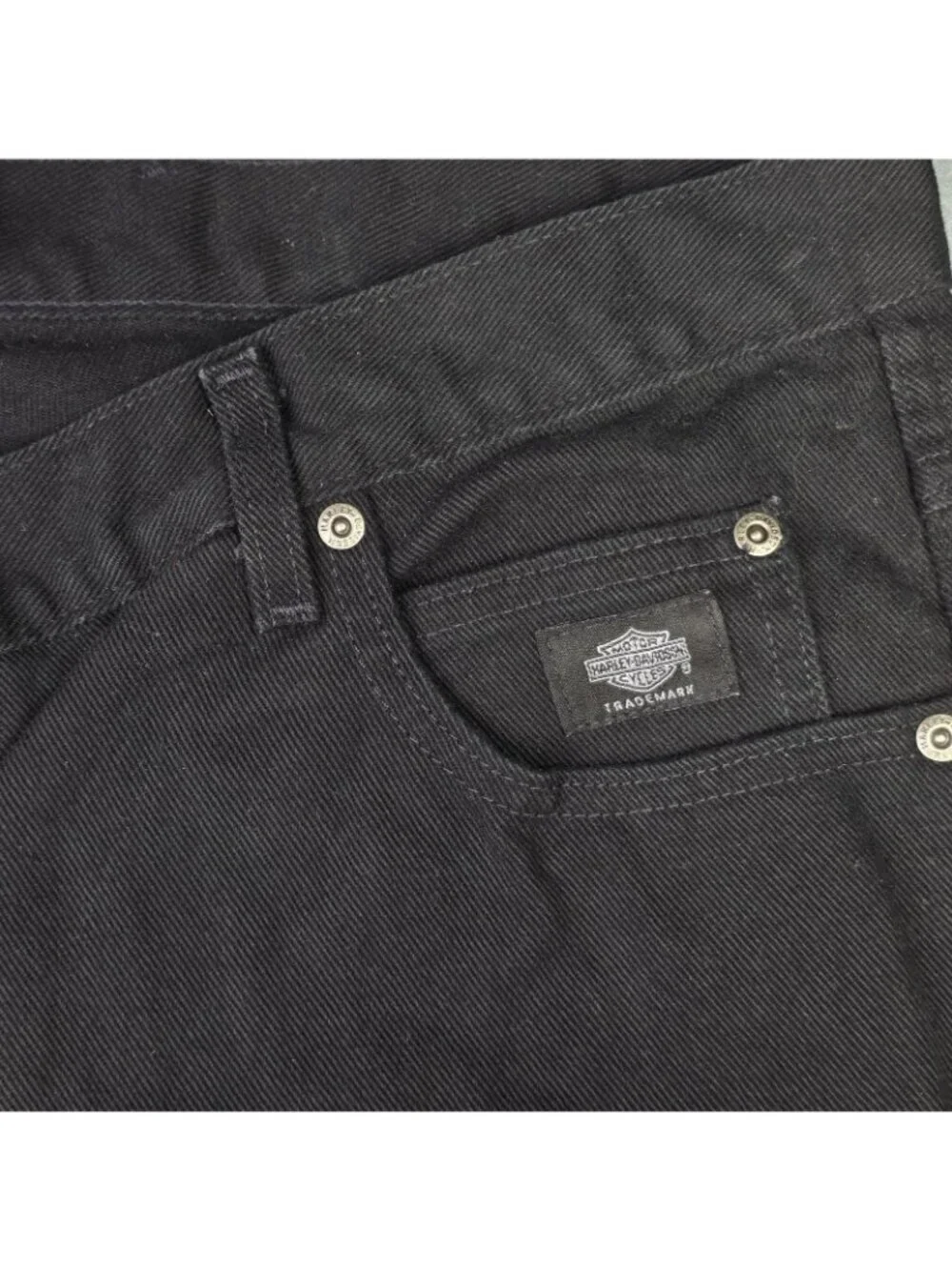 Vintage Harley Davidson Jeans Mens 46x36 Actual 44 Black Relaxed USA Biker NEW